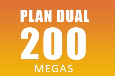 PLAN DUAL 200 MEGAS